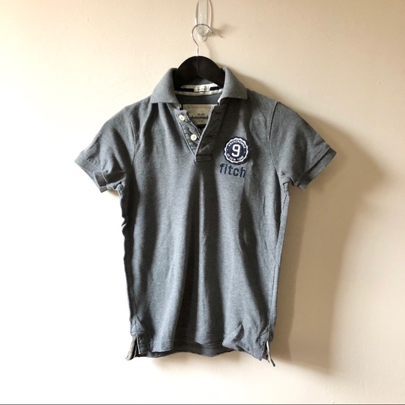 Abercrombie Grey Polo Shirt - Picture 1 of 5